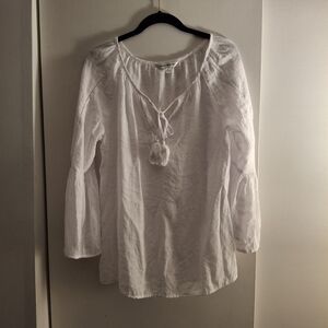 Counterparts Women' White Peasant Blouse